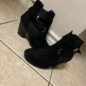 Black Heeled Ankle Booties